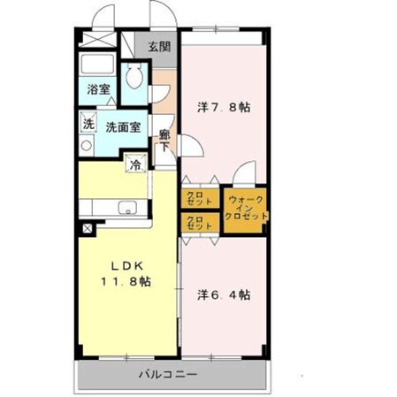 加美駅 徒歩14分 2階の物件間取画像